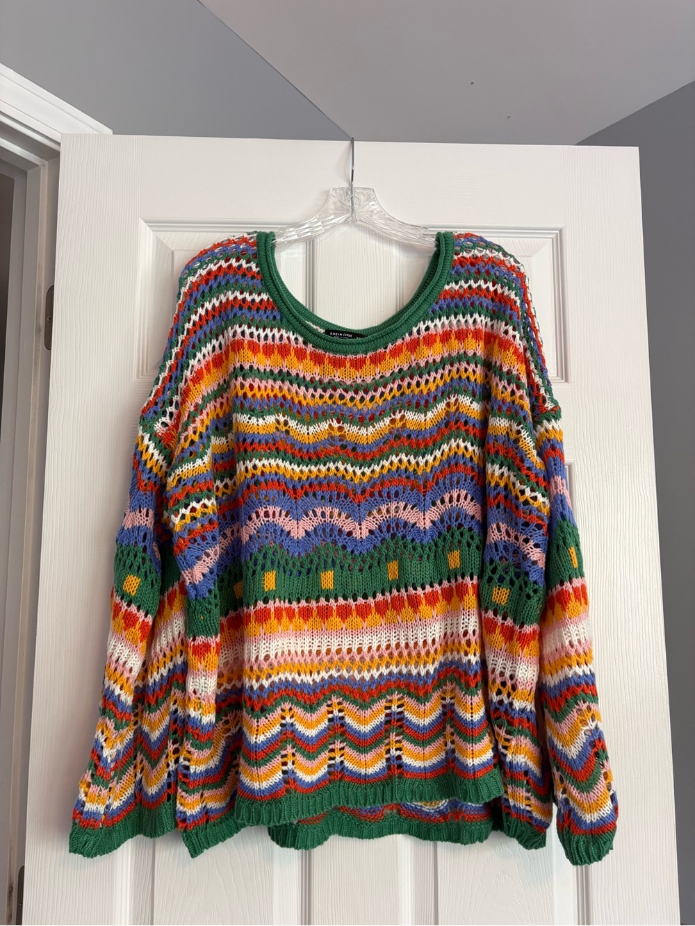 Multicolor Knit Sweater 3X